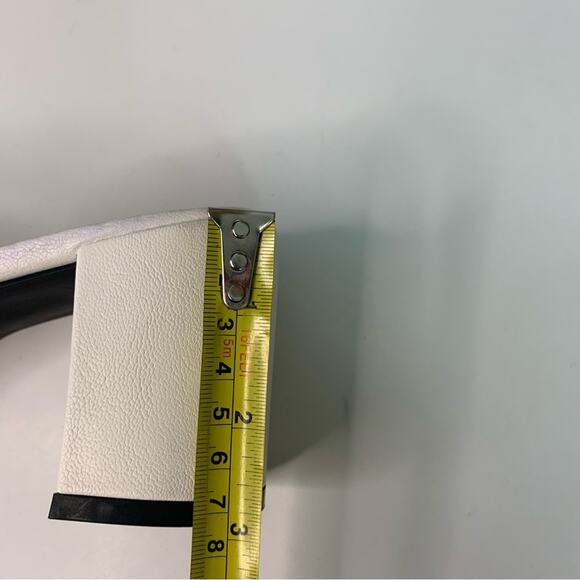 C Comfort White Twist Slide Heeled Sandals - Picture 7 of 7